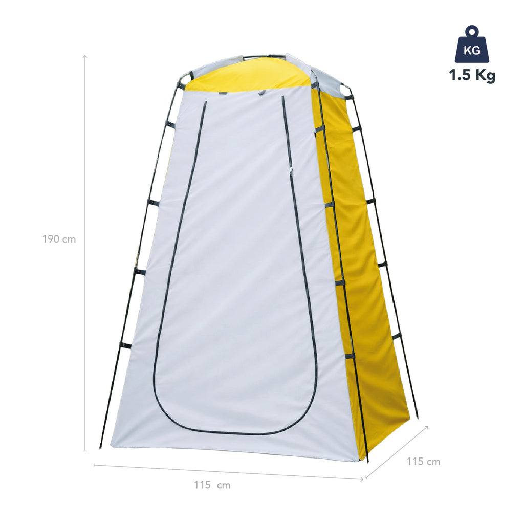 Baño Químico Portátil con Carpa y Ducha Solar 20 L para Camping