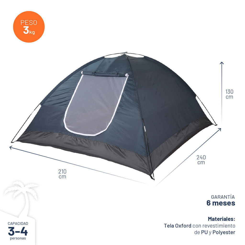 Carpa Camping Para 4 personas outdoor Miglu