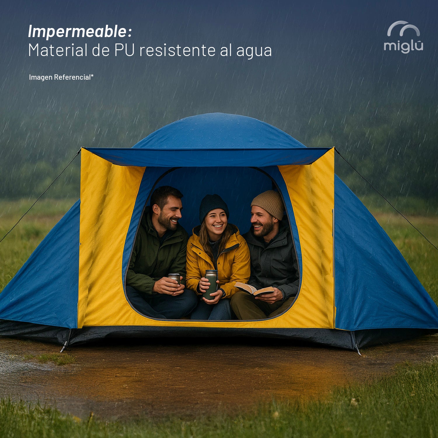 Carpa Camping Para 4 personas outdoor Miglu