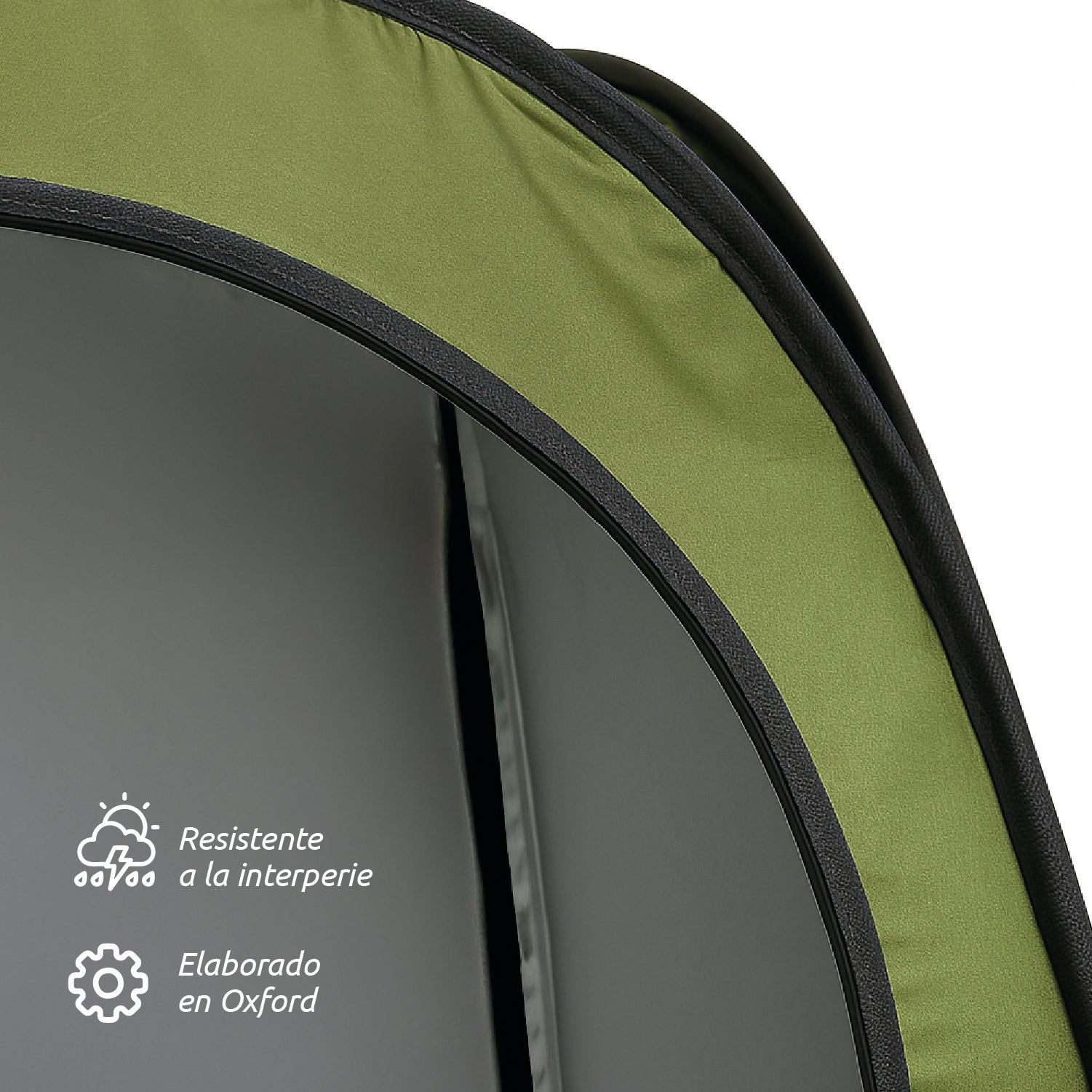 Carpa Probador Baño Portátil Ducha Solar Verde Para Camping Miglú